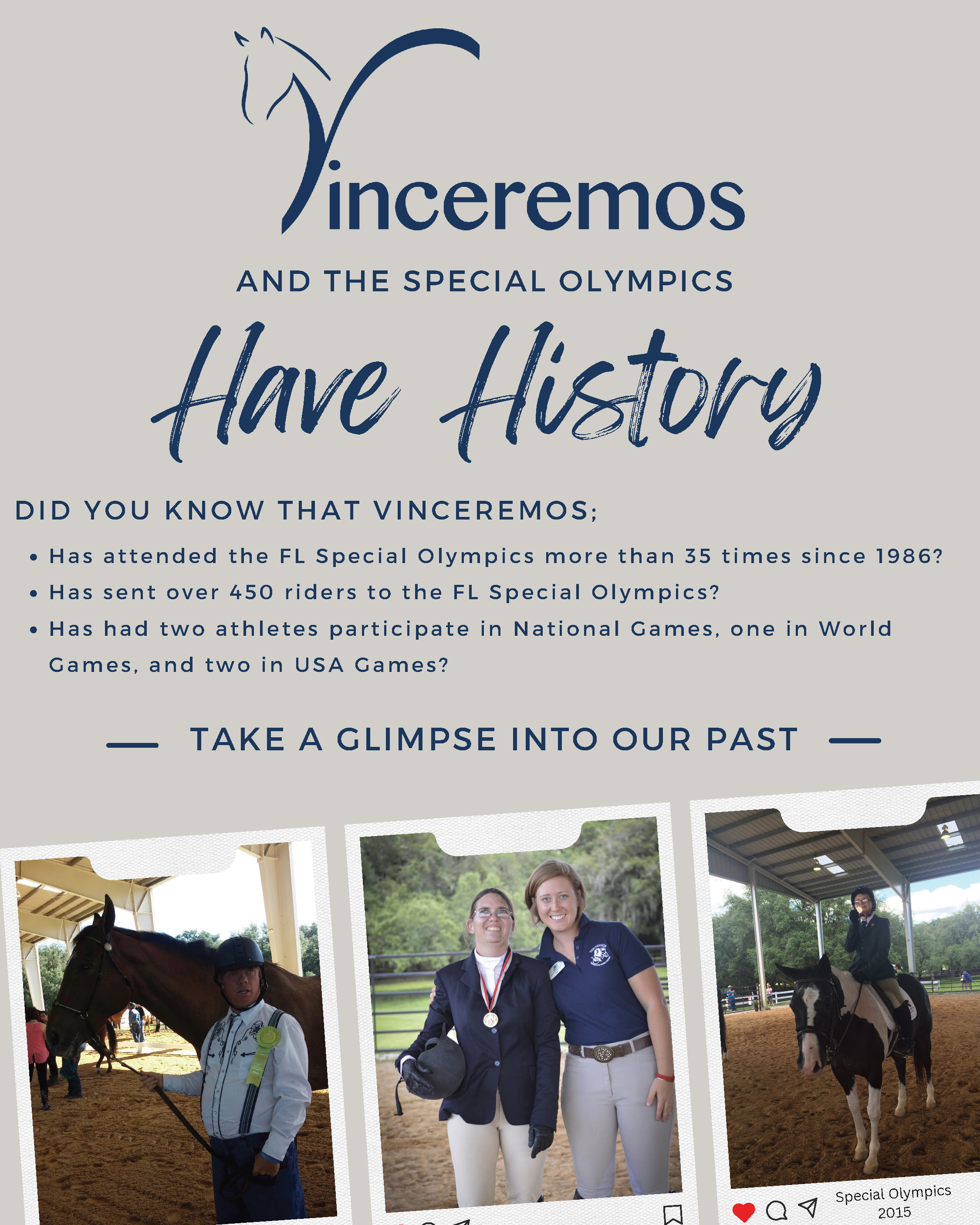 Vinceremos and The Special Olympics Have History